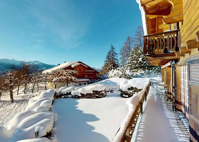 At The Bottom Of The Slopes In Crans-montana, Cosy Atmosphere 公寓